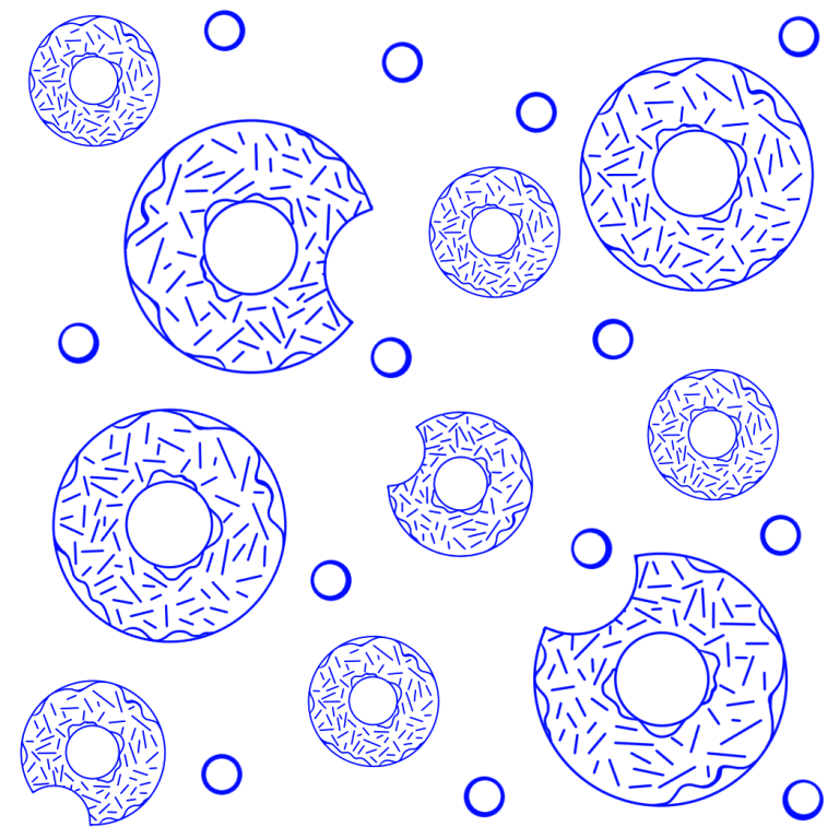 donutpatternblue